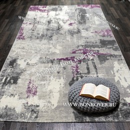 Турецкий Сиреневый Ковер Лофт Для Гостиной Арт 30035