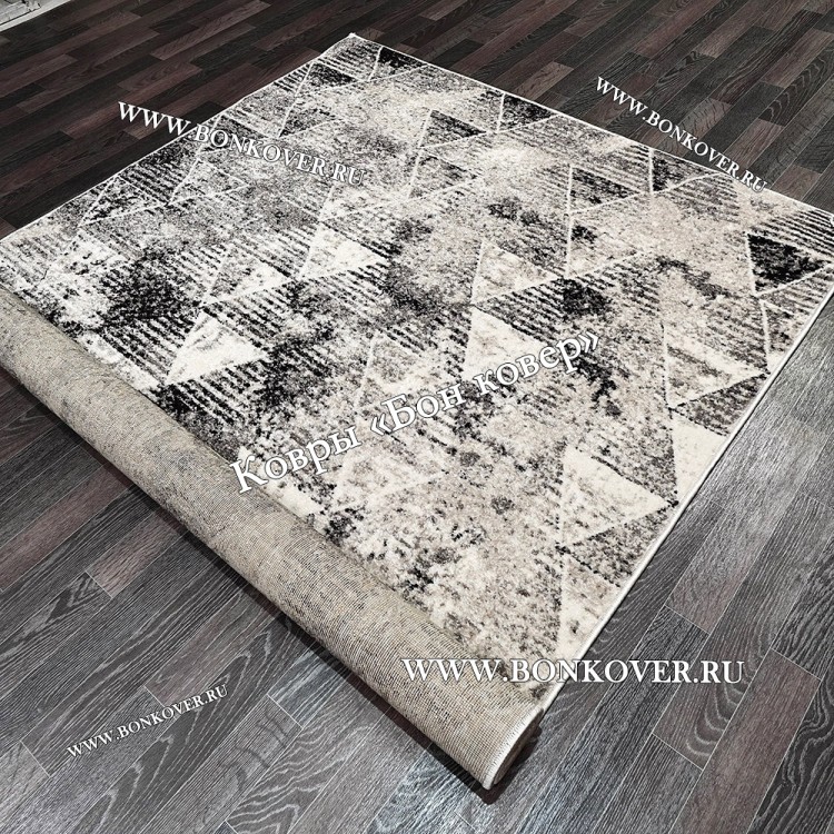 Ковер Карпет Ромбы 041 Серый Прямоугольный