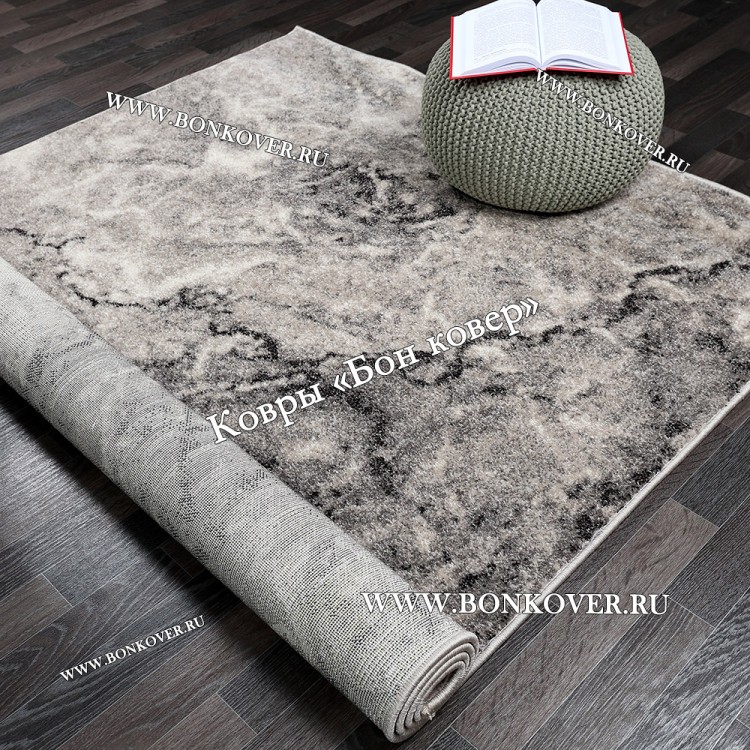 Ковер Серый с Бежевым New Прямоугольный