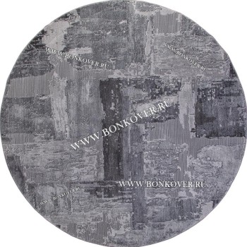 Турецкий Ковер Для Гостиной Дизайн 10 Серый Круг